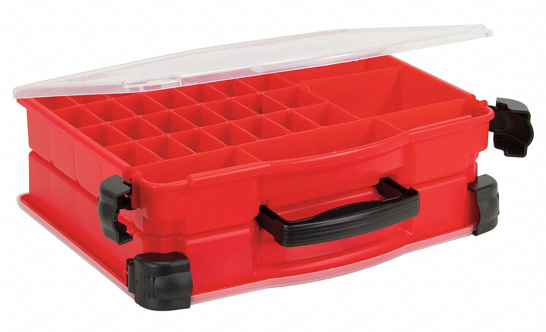 36N218 - Compartment Box 16 Compartments Red