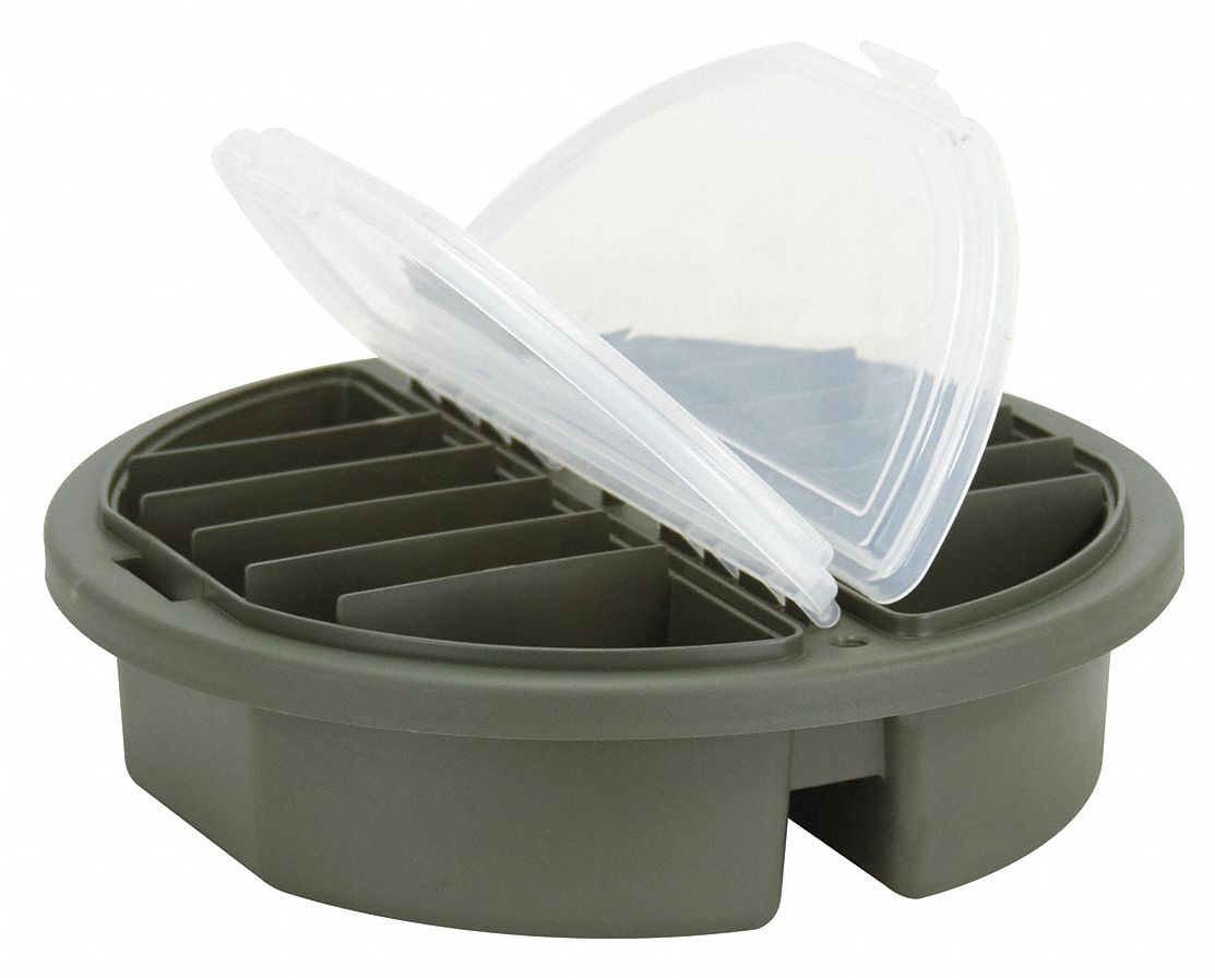 36N222 - Bucket Top Compartment Box Forest Green