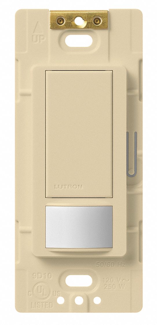 Lutron Maestro MS-OPS6M2-DV-IV IVORY Single Pole/3-Way PIR Light Dimmer Sensor