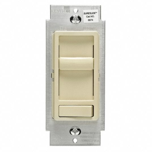 Slide with On/Off Rocker Lighting Dimmer, CFL, Incandescent, LED ...