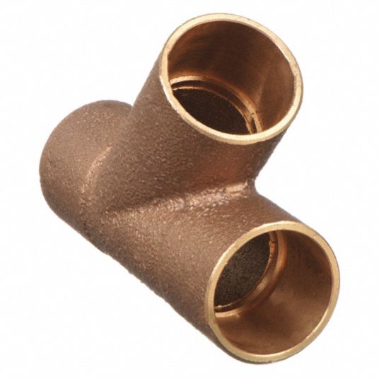 1/2 in. Copper Tee Fitting with Solder Cups (5-Pack)