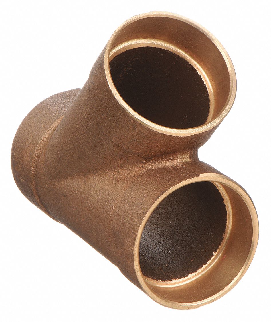 DWV WYE, 45 ° : CAST BRONZE, CUP X CUP X CUP, 1½ IN X 1½ IN X 1½ IN COPPER TUBE SIZE