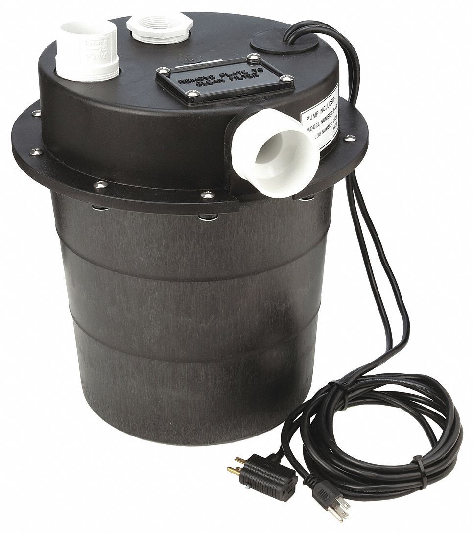 LITTLE GIANT, 1/6 hp HP, 5 A Amps, Sink Drain Pump System 36N560