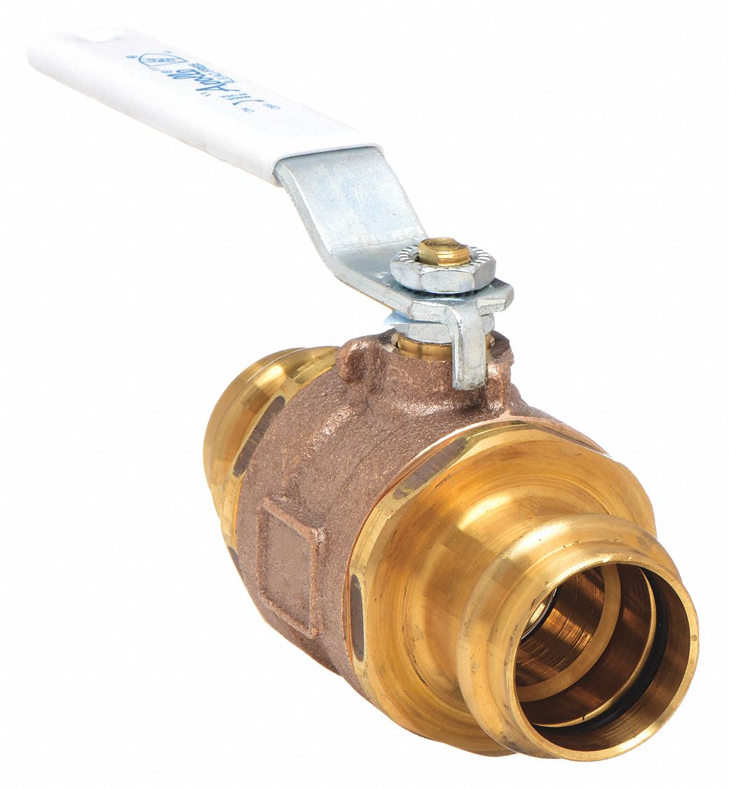 Apollo Ball Valve, LeadFree Bronze, Inline, 2Piece, Pipe Size 1