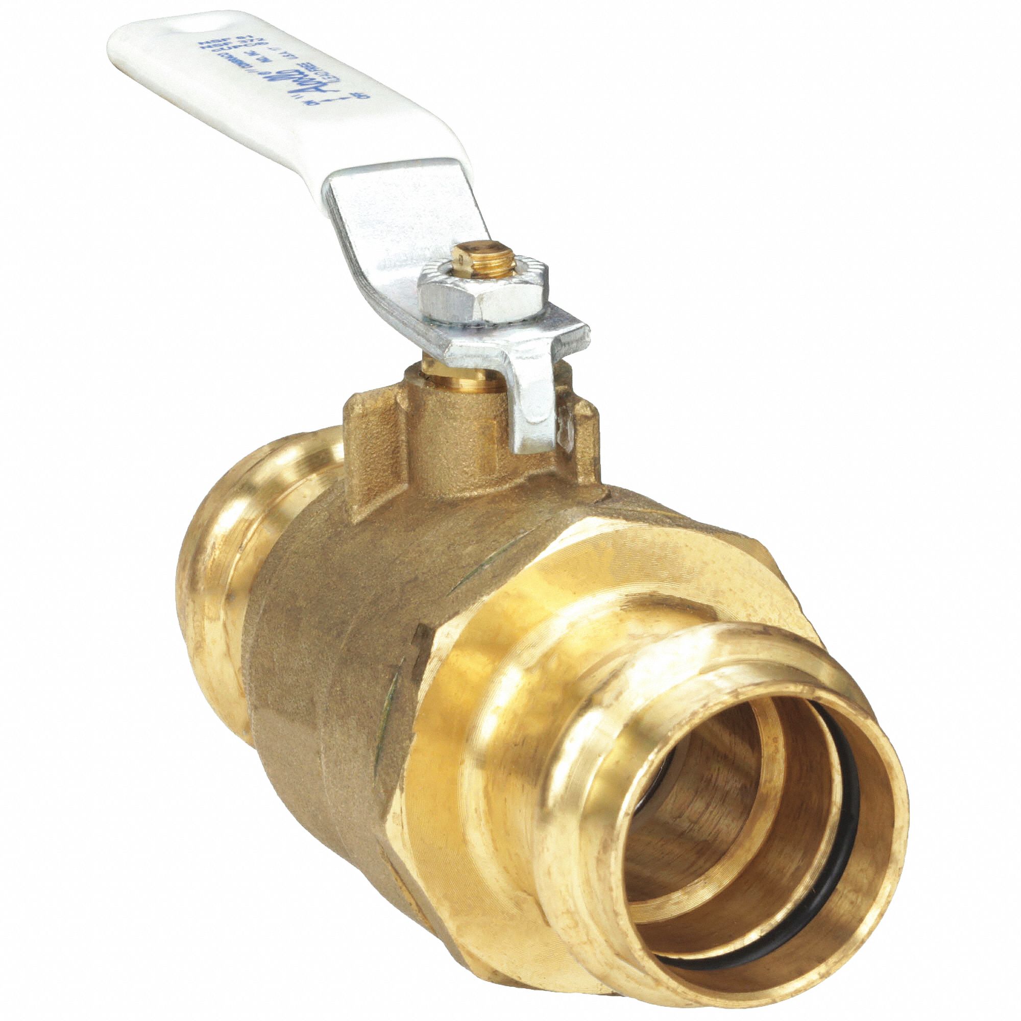 MANUAL TWO-WAY BALL VALVE: ¾ IN, BRASS, STRAIGHT, PRESS X PRESS, FULL PORT BALL PORT
