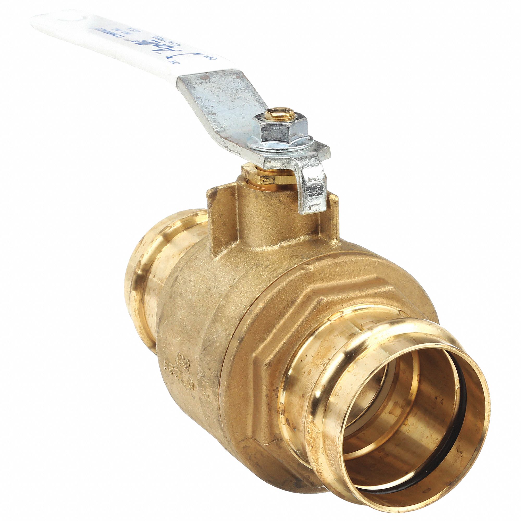 MANUAL TWO-WAY BALL VALVE: 2 IN, BRASS, STRAIGHT, PRESS X PRESS, 300 PSI MAX