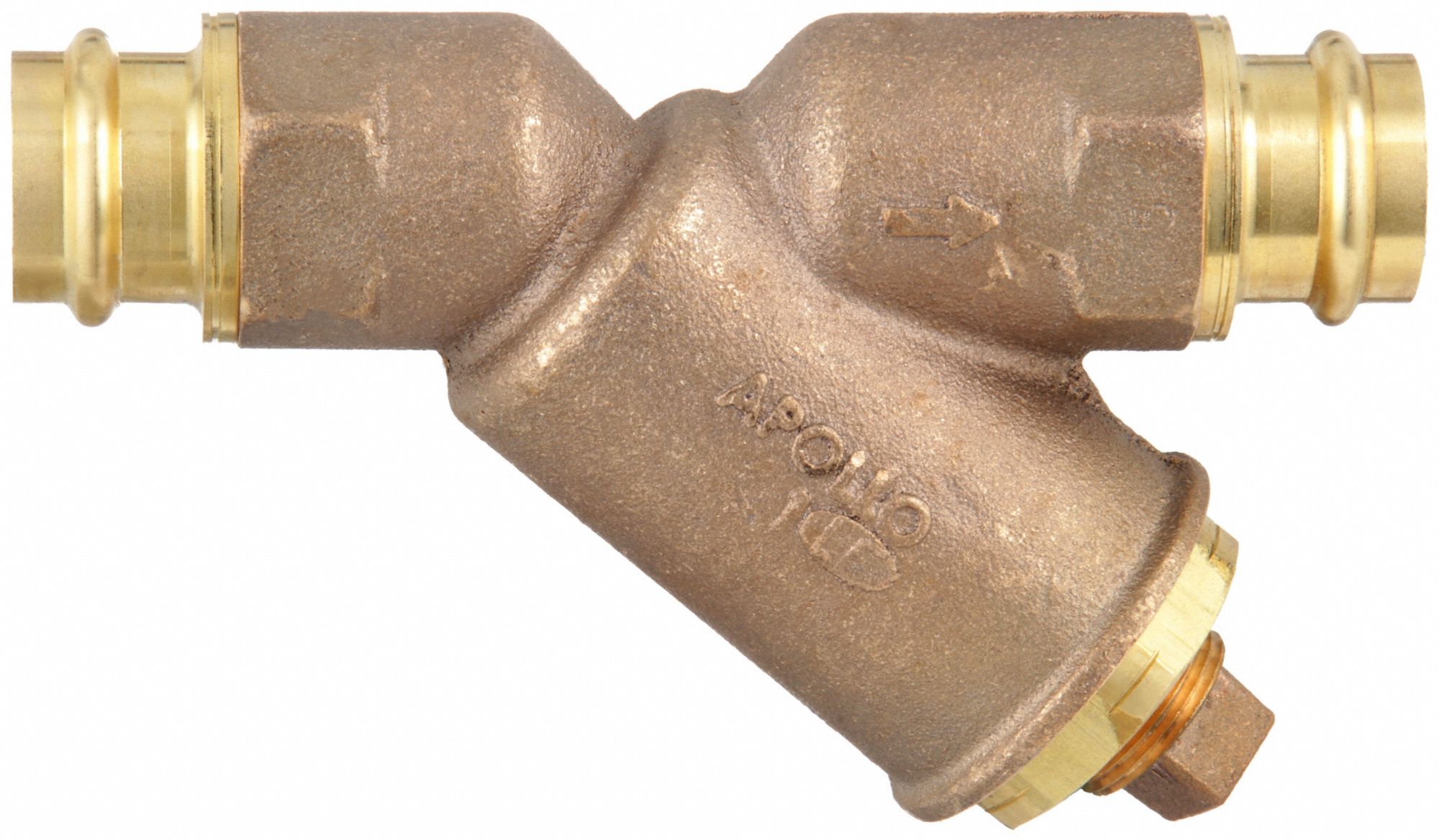 APOLLO, Bronze, 1 in, Y Strainer 36N61459LF005P2PR Grainger