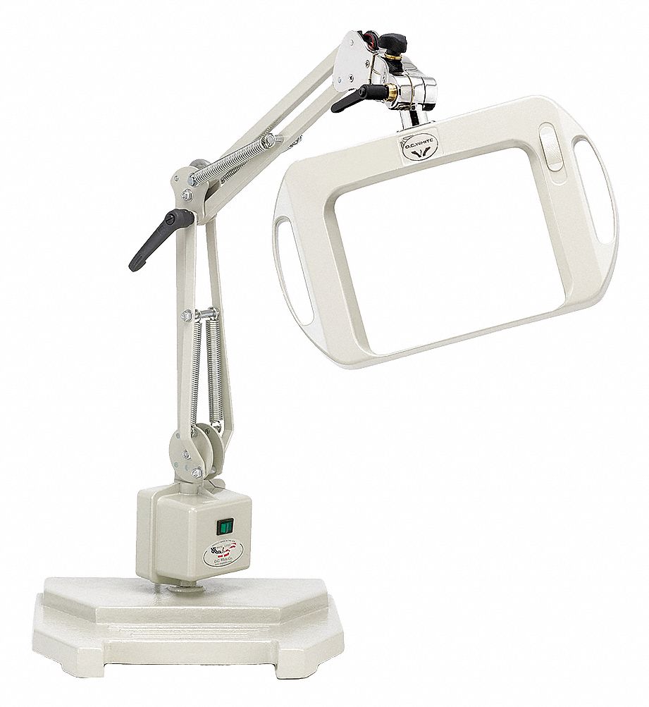 O.C. WHITE, Fluorescent, 1.75x, Rectangular Magnifier Light - 36NC04 ...