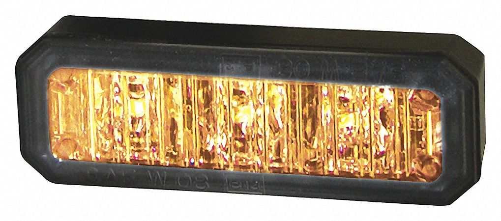 BUYERS PRODUCTS STROBE LIGHT, RECTANGULAR, 12 TO 24 VDC, 0.2 A, 2.6 W ...