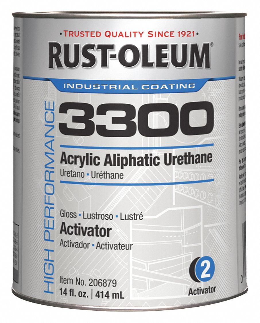 RUSTOLEUM White Urethane Activator, 260 to 620 sq ft/gal Coverage, Size 1 pt 36ND73206879