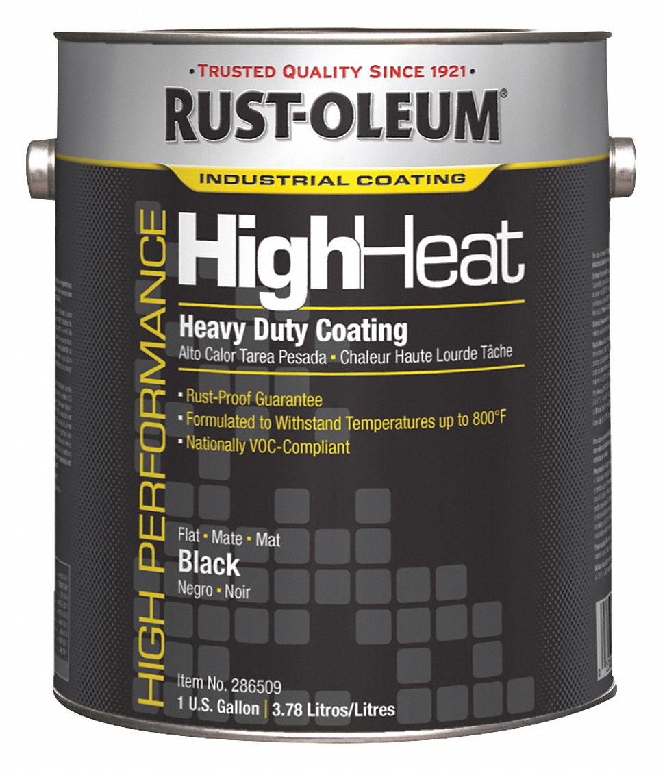 RUSTOLEUM 286509 Heat Resistant Coating,Black,24hr eBay