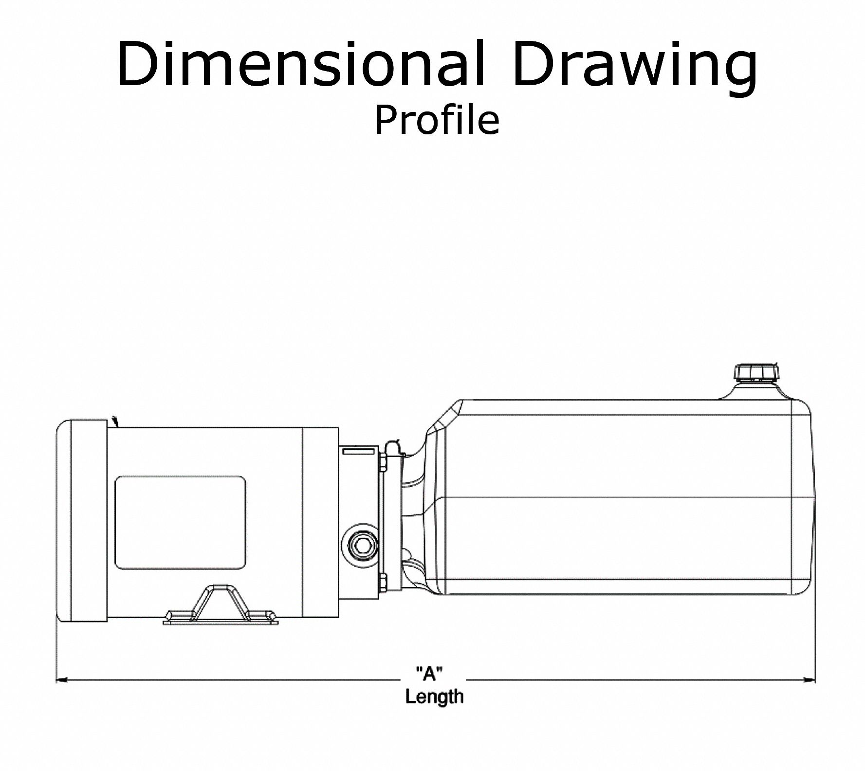 MONARCH Hydraulic Power Unit 1.9 gpm, 750 psi Max. Pressure, 1 hp, 1.6
