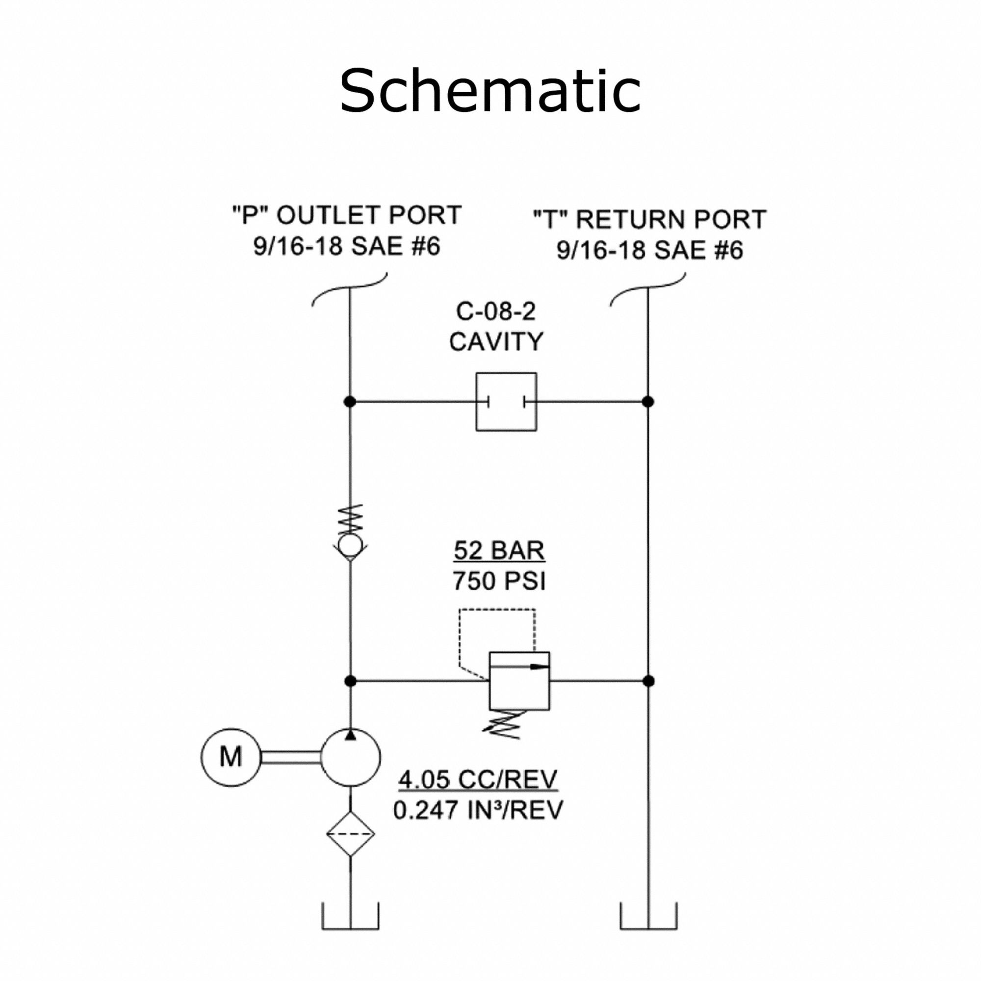 MONARCH Hydraulic Power Unit 1 gpm, 1,500 psi Max. Pressure, 1 hp, 1.6