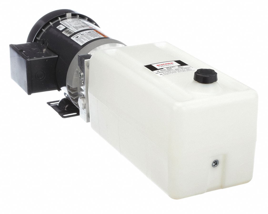 Hydraulic Power Unit: 1.9 gpm, 750 psi Max. Pressure, 1 hp, 1.6 gal Reservoir Capacity