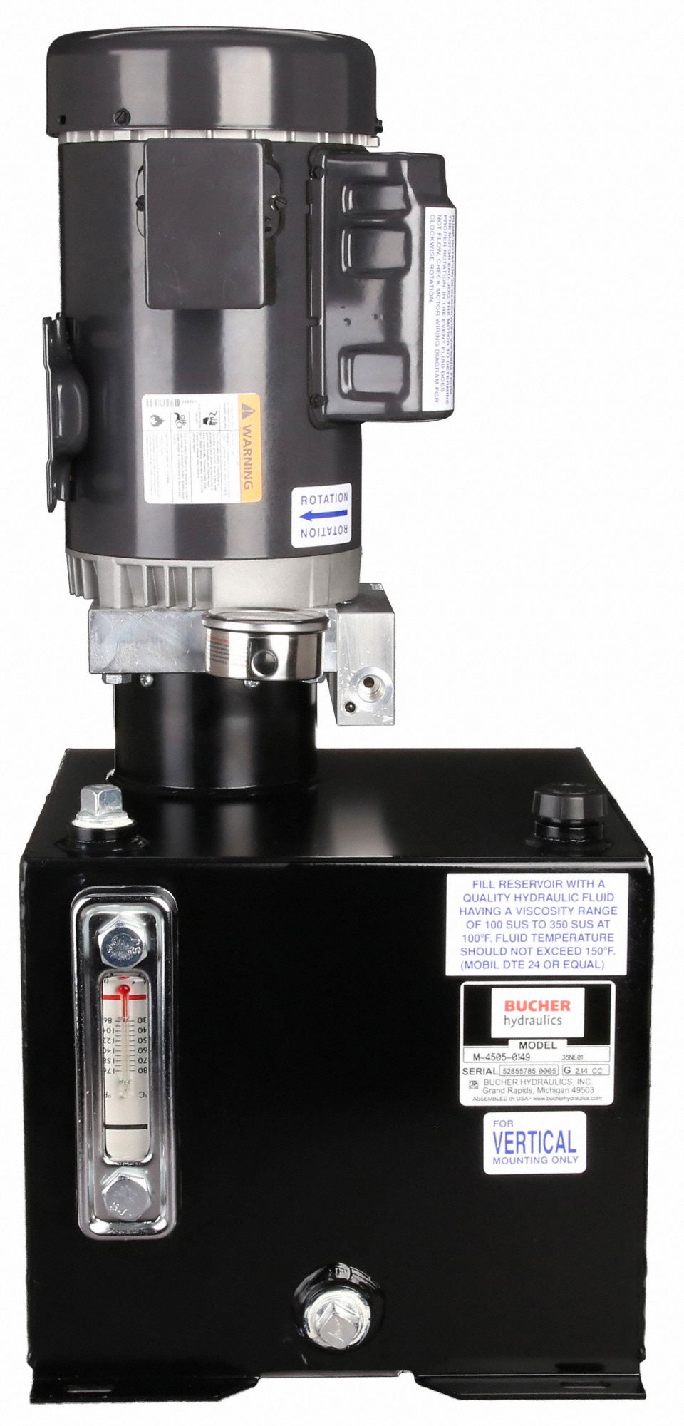 MONARCH Hydraulic Power Unit 1 gpm, 3,000 psi Max. Pressure, 2 hp, 5