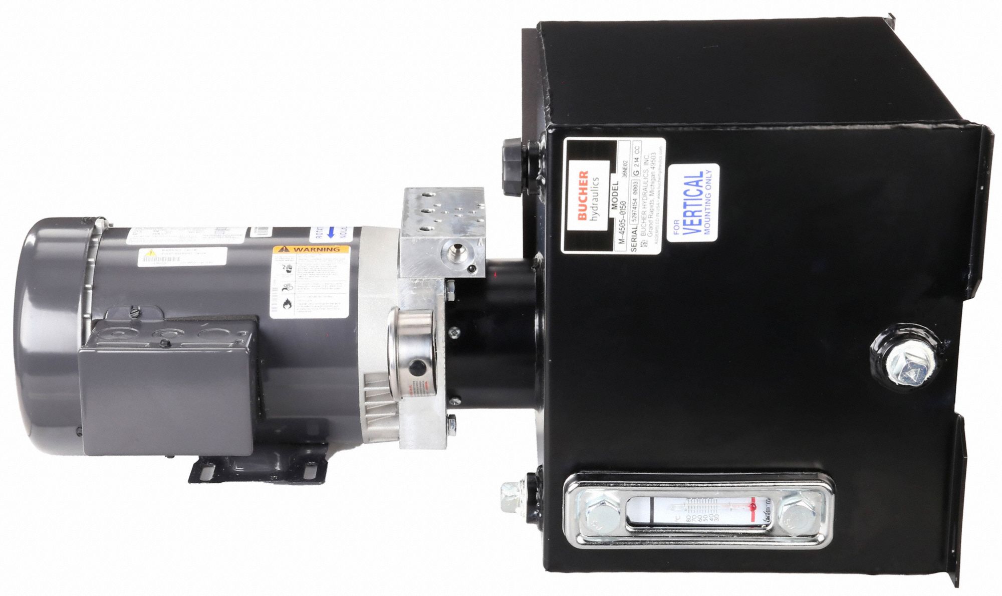 MONARCH Hydraulic Power Unit, 1 hp HP, 115/230V AC, Number of Phases 1, 1,500 psi Max. Pressure