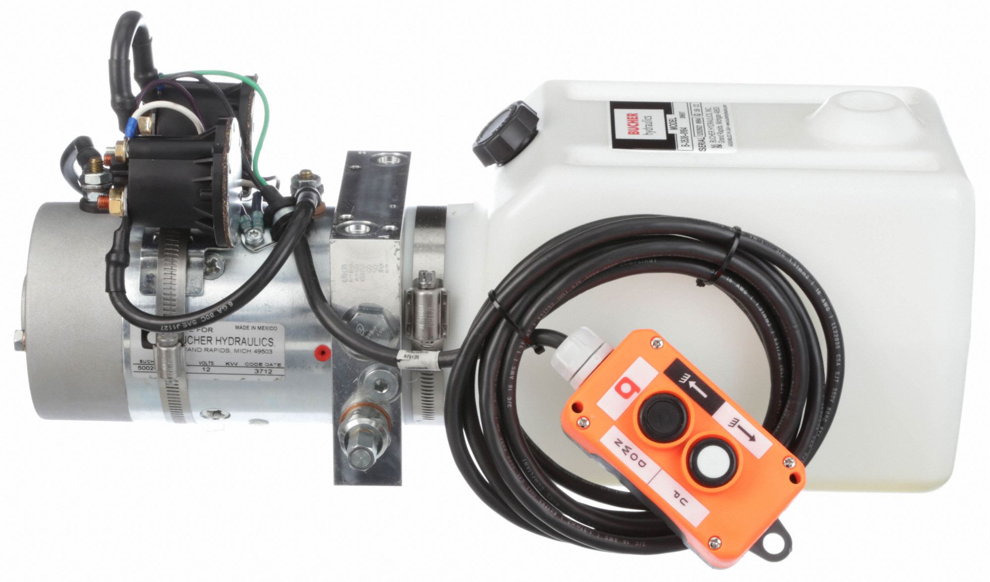 MONARCH Hydraulic Power Unit, 2.1 hp HP, 12V DC, 3,000 psi Max