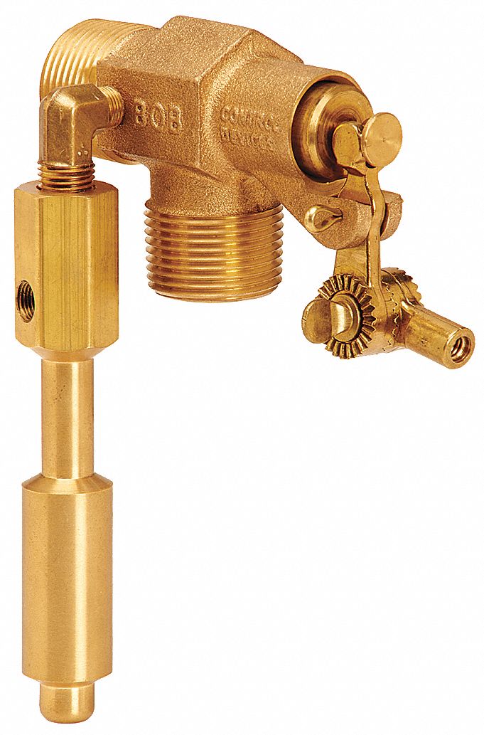 ICE BULL Float Valve Kit, 3/4 in, MNPT, Brass 36NG58R4183/4IB