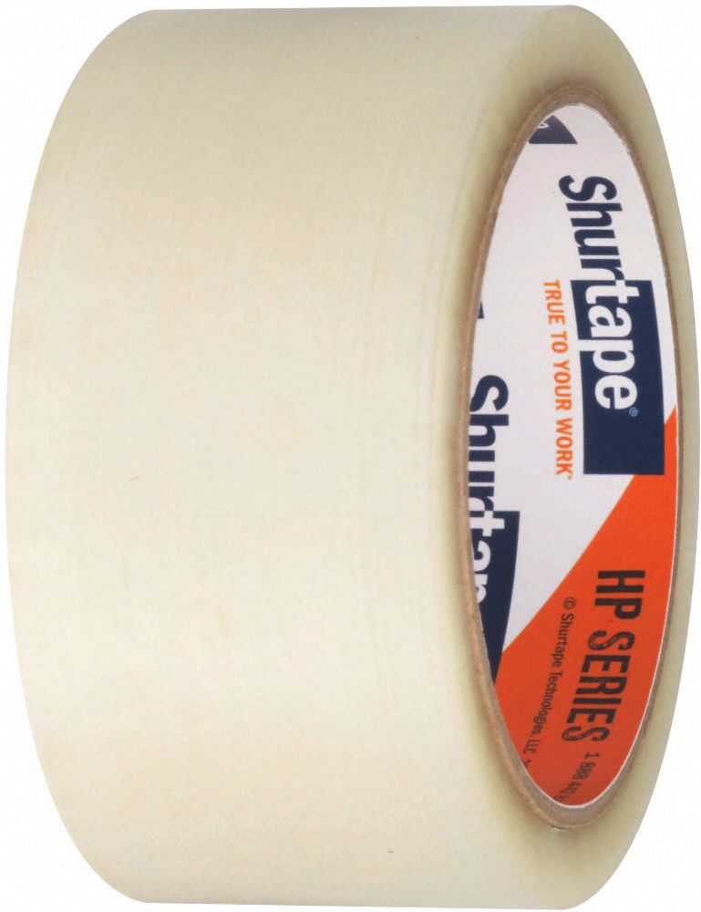 SHURTAPE Carton Sealing Tape, Clear, Rubber Tape Adhesive, Tape Application Hand 36NH83HP 200