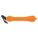HOOK-STYLE SAFETY CUTTER, 7 IN OVERALL L, STRAIGHT HANDLE, PLAIN, STEEL, ORANGE, 10 PK