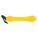 HOOK-STYLE SAFETY CUTTER, 7 IN OVERALL L, STRAIGHT HANDLE, PLAIN, STEEL, YELLOW