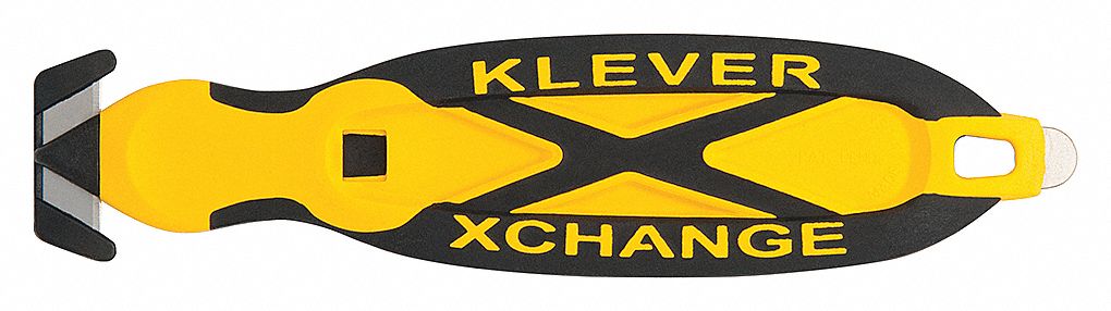 Klever X-Change 6-1/2 inch, Safety Box Cutter, Kcj-xc-r, Red