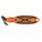 KNIFE 6-3/4IN BLK/ORANGE 1-SIDED