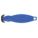SAFETY CUTTER, 5 3/4 IN OVERALL L, OVAL HANDLE, TEXTURED, STEEL, BLUE, 10 PK