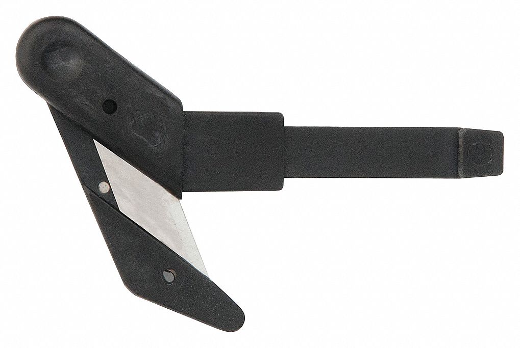 CUTTER HEAD WITH BLADE, 1 CUTTING SIDES, 2 3/4 IN OVERALL L, 1 3/4 IN OVERALL W, 12 PK