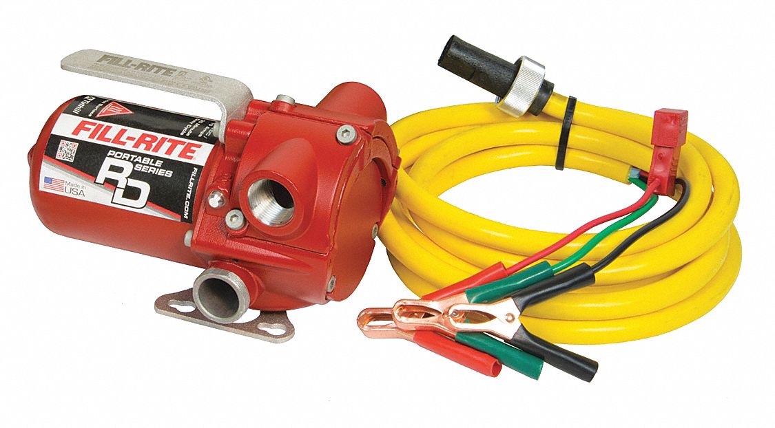 Fill-Rite RD812NP 8 GPM 12V Portable Fuel Transfer Pump with Manual Nozzle for sale online 