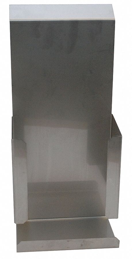 Scoop Holder: Silver, Stainless Steel, 5 7/8 in Wd, Dishwasher Safe