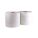 TOILET PAPER ROLL, JUMBO CORE, 2 PLY, CONTINUOUS, 2000 FT LENGTH, 3⅜ IN, 6 PK