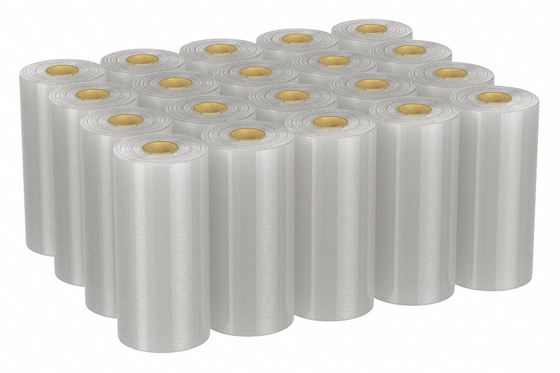 STRETCH WRAP, 80 GA, 30 IN OVERALL W, 6,000 FT OVERALL L, LLDPE, CLEAR, CAST STRETCH WRAP, 20 PK