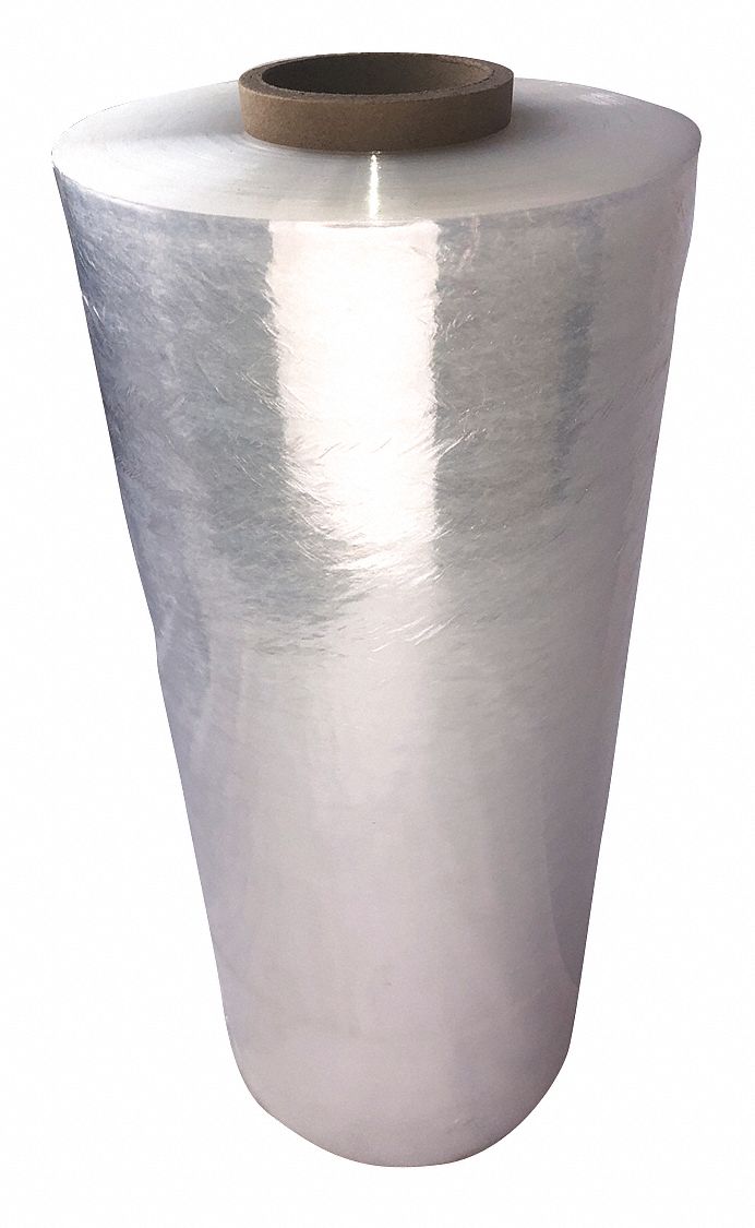 STRETCH WRAP, 50 GA, 20 IN OVERALL W, 9,000 FT OVERALL L, LIGHT DUTY