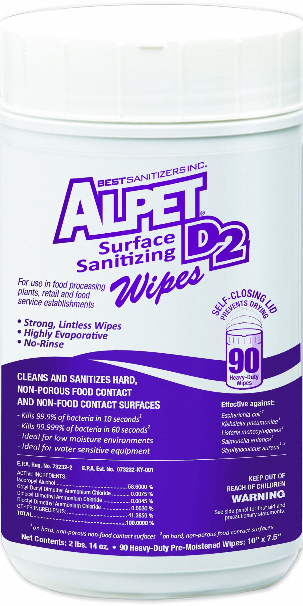 36P196 - Surface Sanitizing Wipes PK6