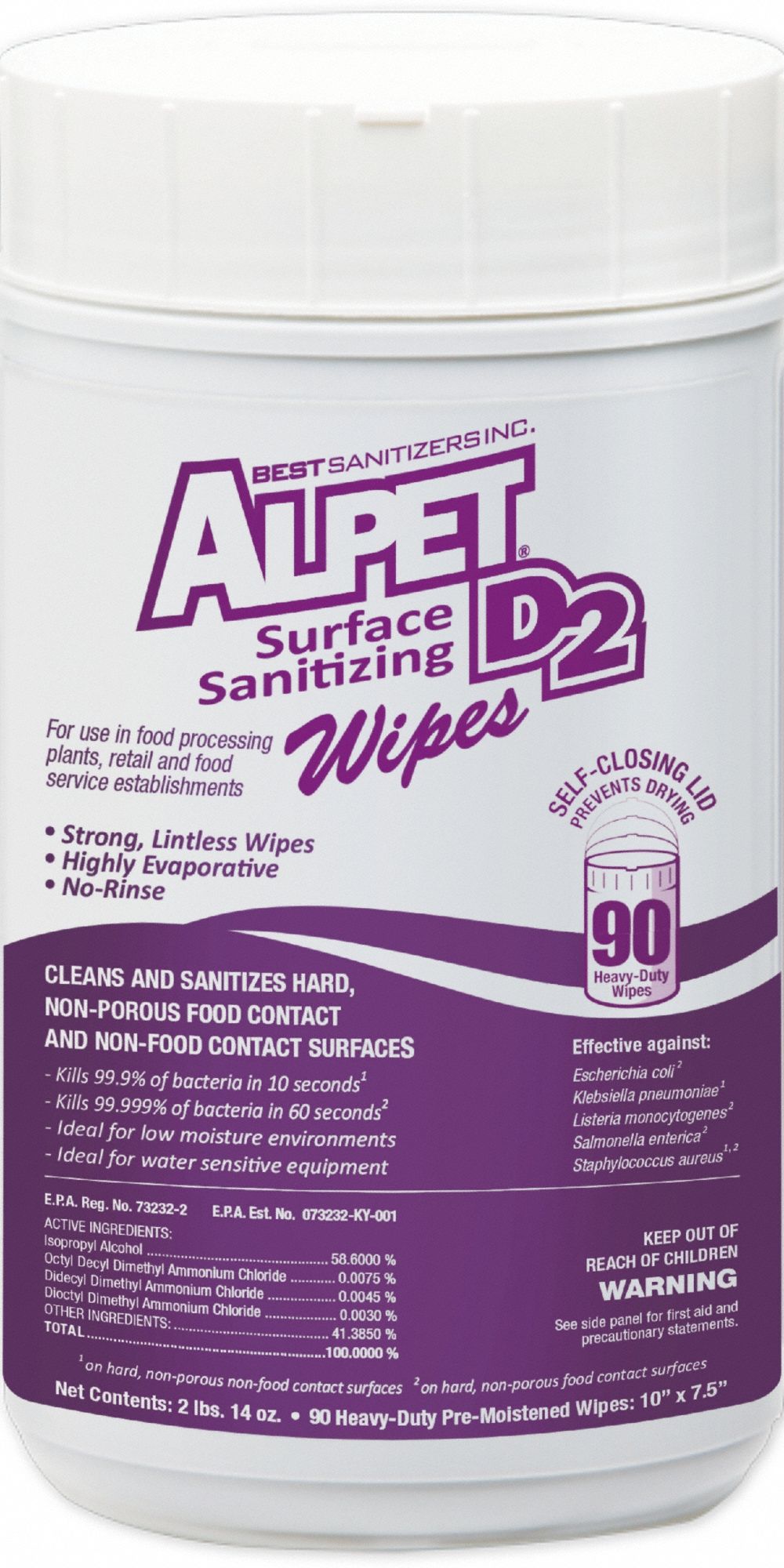 D2 Sanitizing Wipes