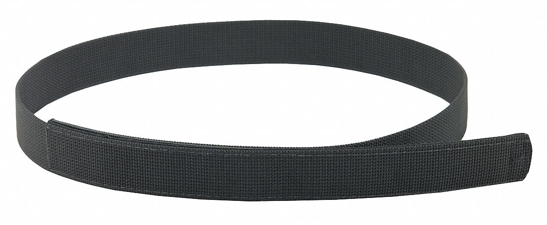 Duty Belt: XL, 48 in Max. Compatible Waist Size, Nylon, 1 1/2 in Wd, Black