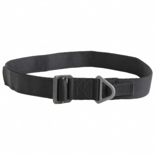 Riggers Belt, Nylon, Black, Width: 1 3/4 in, Size: L - Grainger
