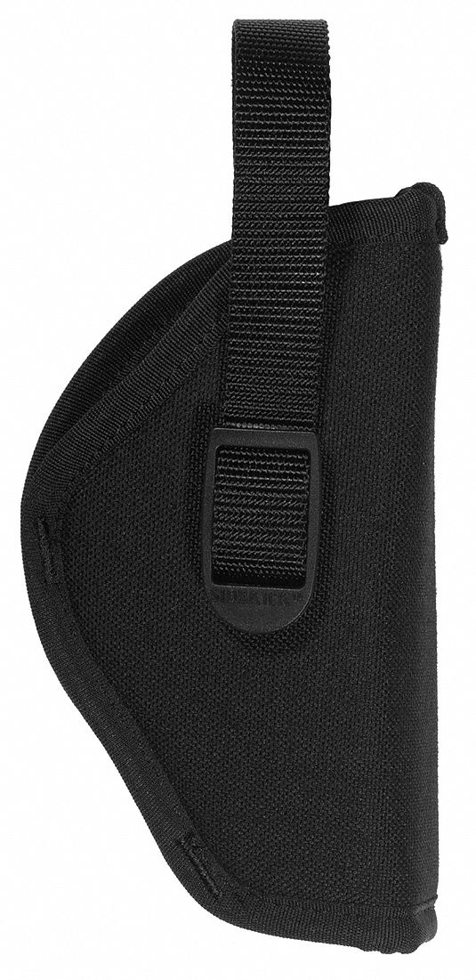 Gun Holster: Right, 3 1/2 - 4 1/2 in Barrel Large Autos, Open End, Nylon