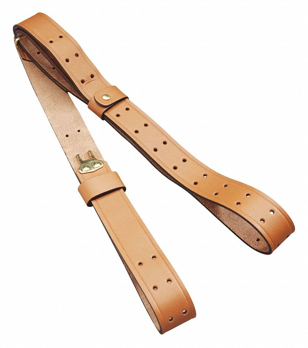 Millitary Sling: Leather, Brown, Rifles/Shotguns