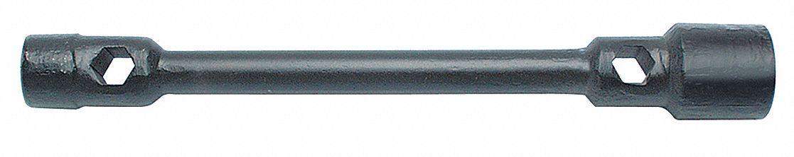 Double-End Truck Wrench: 2 Wrench Heads, 33 mm with 13/16 in Square Socket Size, Metric/SAE