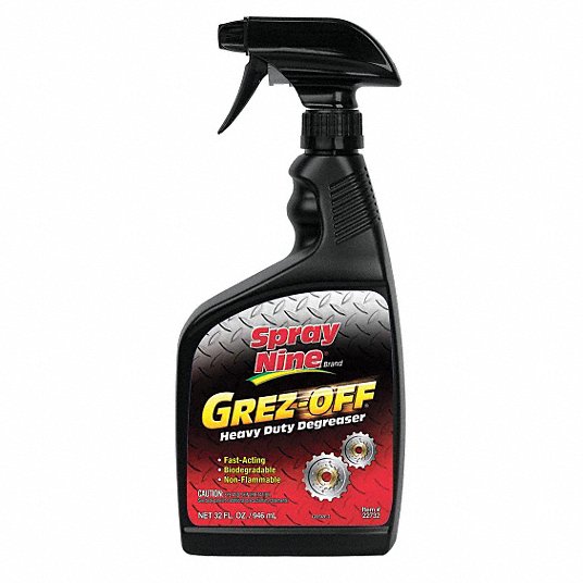 Degreaser: Water Based, Trigger Spray Bottle, 32 oz Container Size, Ready to Use, 12 PK