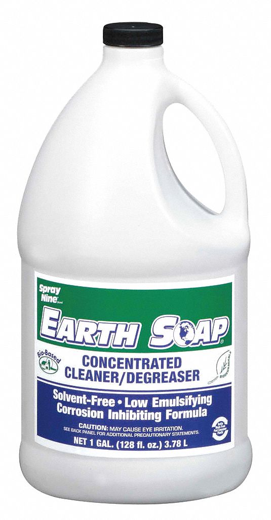 Cleaner/Degreaser: Citrus-Based Solvent, Jug, 1 gal Container Size, Ready to Use, 4 PK