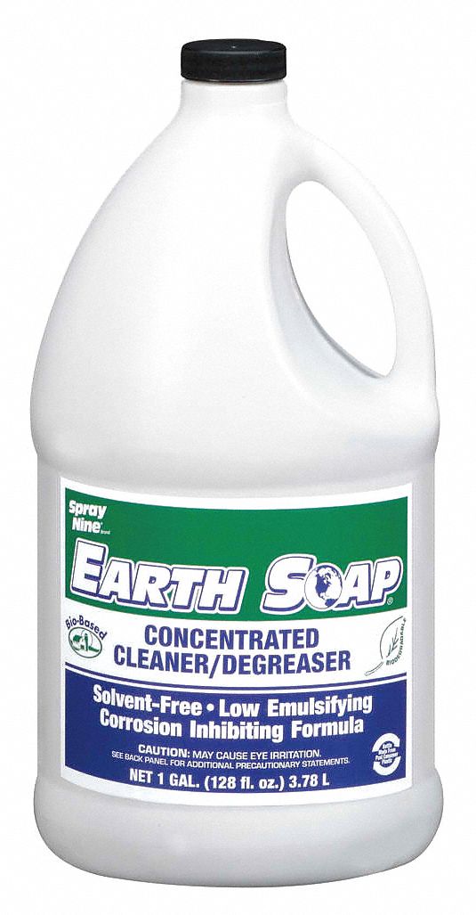 Cleaner/Degreaser: Citrus-Based Solvent, Jug, 1 gal Container Size, Concentrated, 4 PK