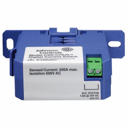 JOHNSON CONTROLS Current Sensing Relay, 24V AC Input or Control Voltage
