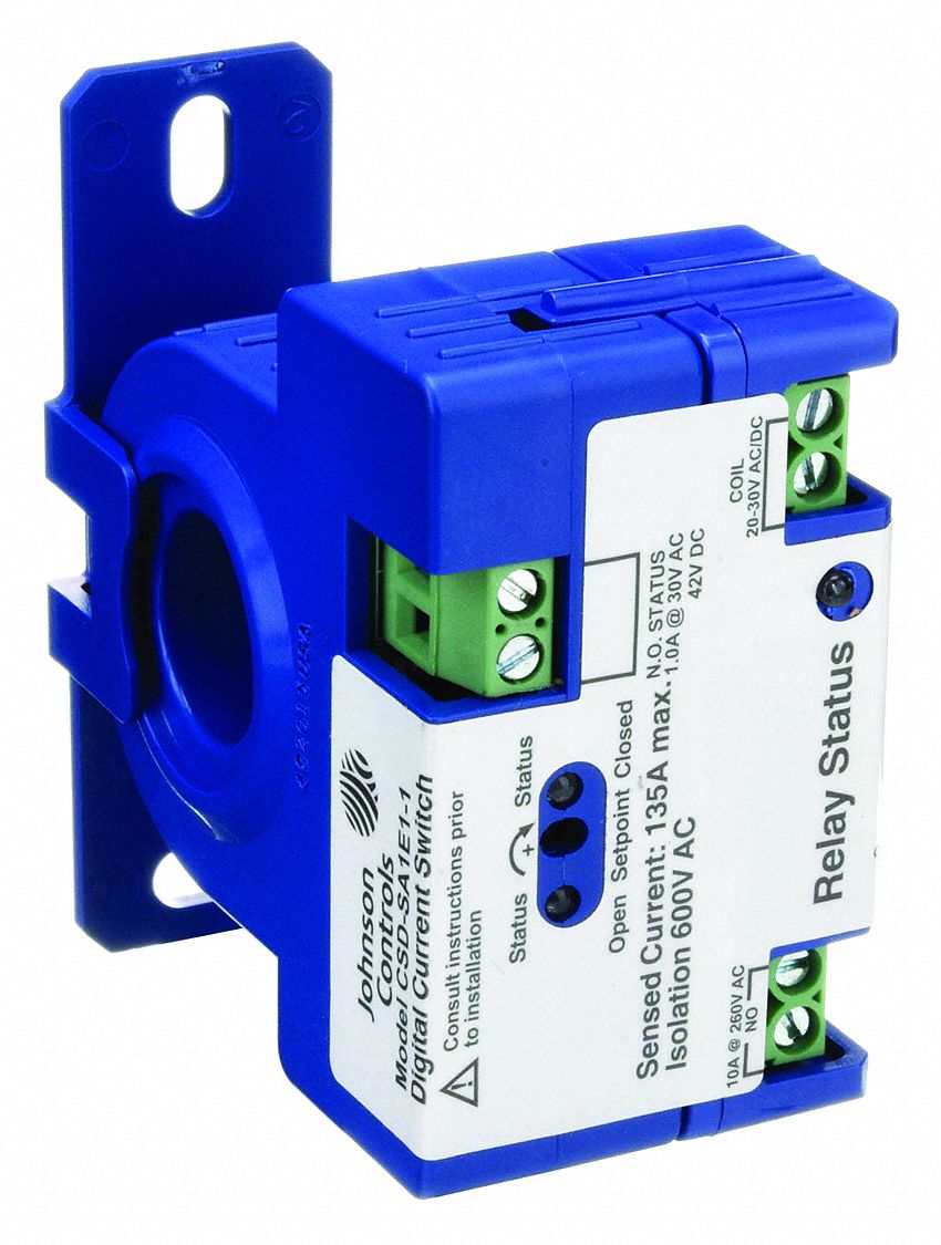 Current Sensing Relay, 240V AC Input or Control Voltage, 10A 260V AC