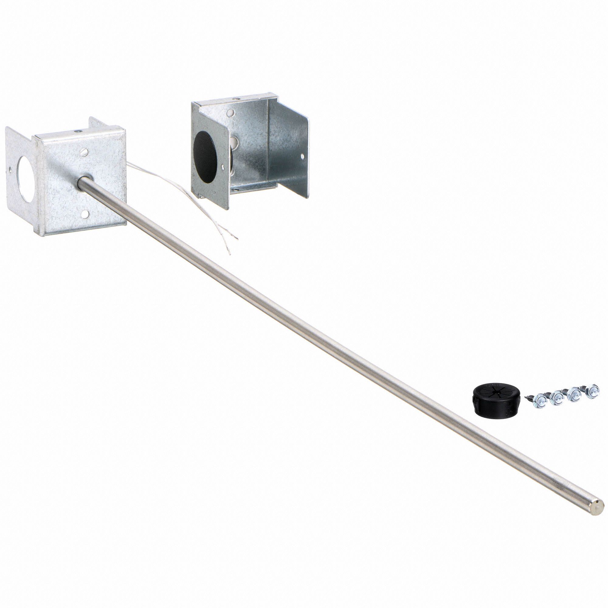 JOHNSON CONTROLS Temperature Sensor, Thermistor 10k ohm Type 2, Duct 8 in Metal, For Use With