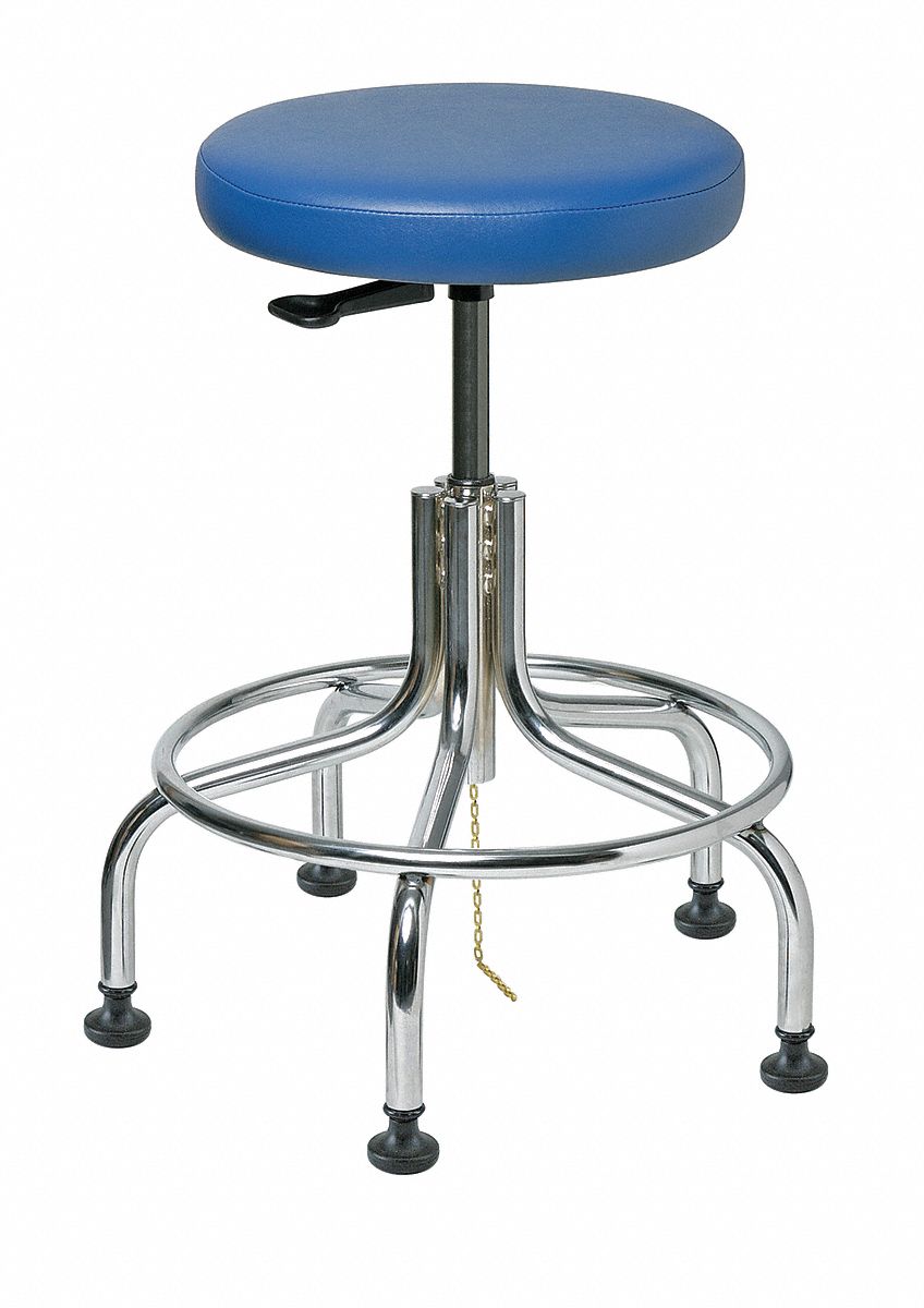36P810 - ESD Stool Vinyl 19 to 24 In Blue