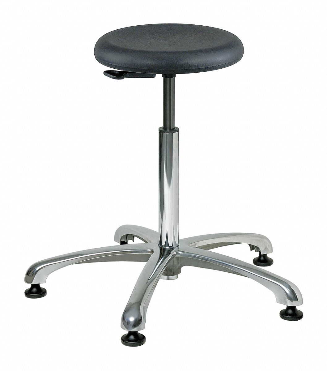36P851 - Cleanroom Stool Poly 20-1/2 to 30-1/2 In