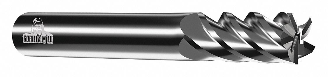Sq. End Mill, Single End, Carb, 1/2"